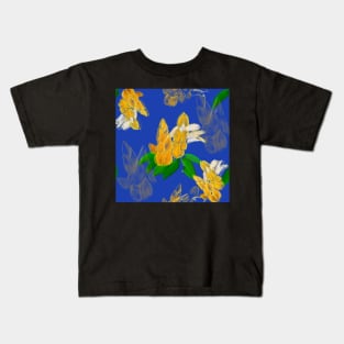 Yellow flower lollipop plant pattern Kids T-Shirt